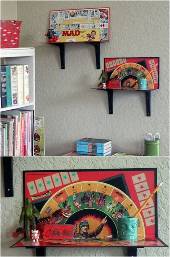DIY Board Game Shelves