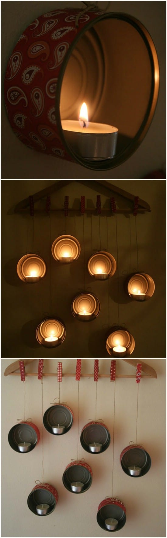Tealight Holders - 20 Frugally Genius Ways To Upcycle Empty Tuna Cans