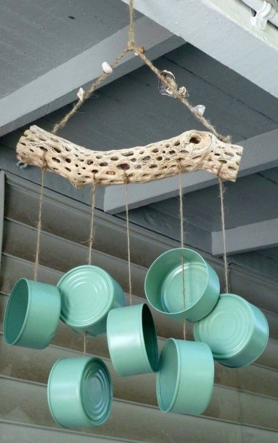 Wind Chimes - 20 Frugally Genius Ways To Upcycle Empty Tuna Cans