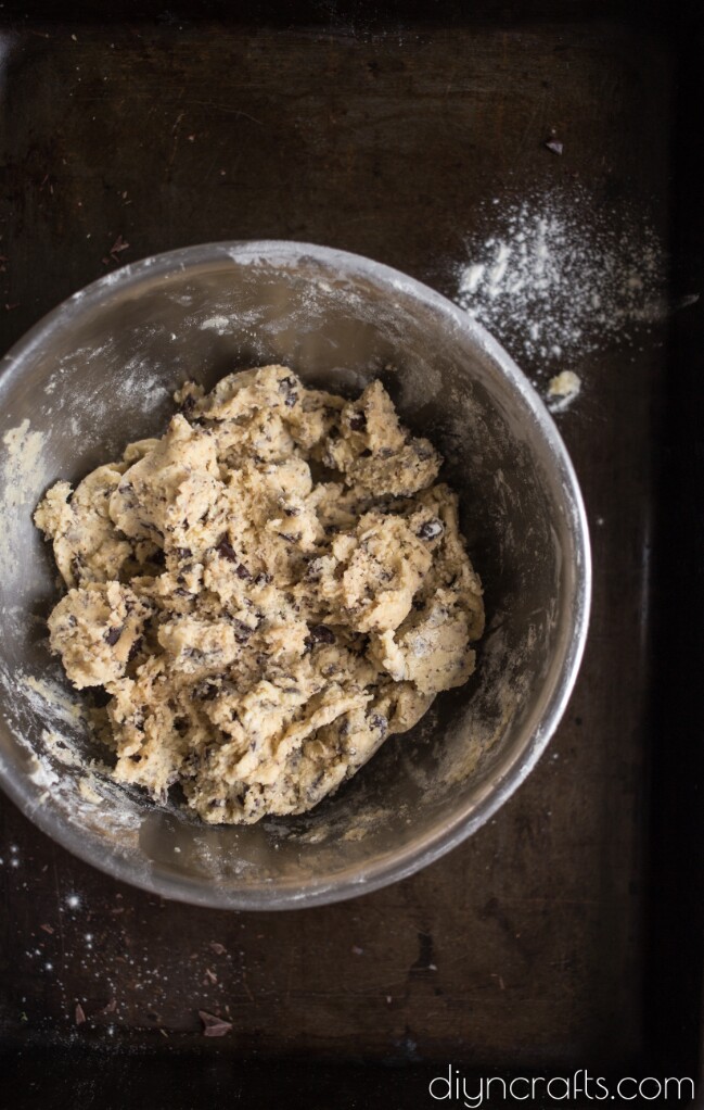 Mixing the rest of the ingredients.