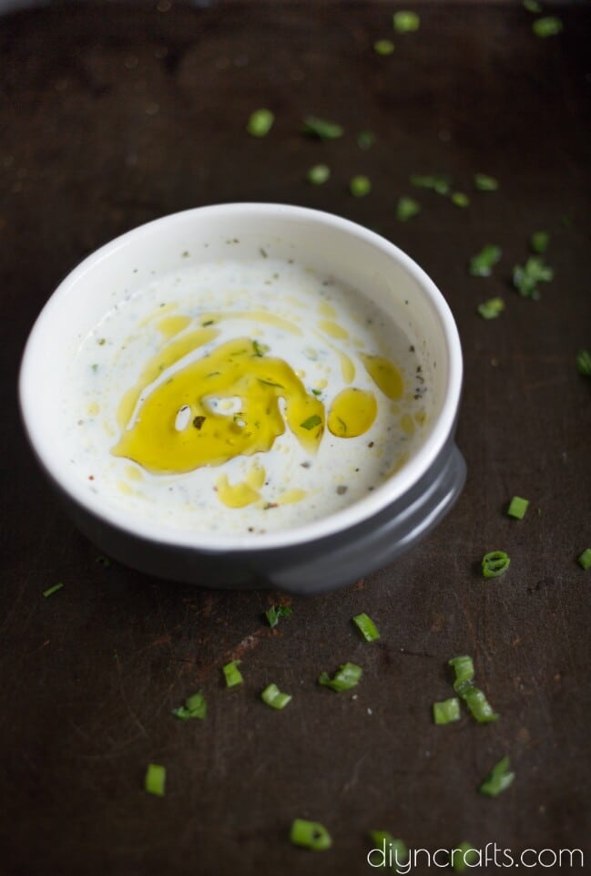Buttermilk sauce.