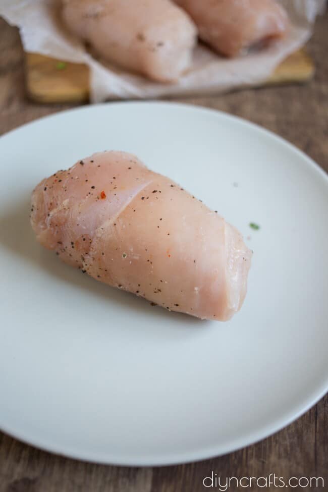 Rolled up chicken breasts.