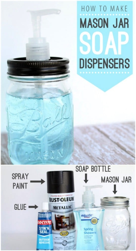 Mason Jar Soap Dispenser