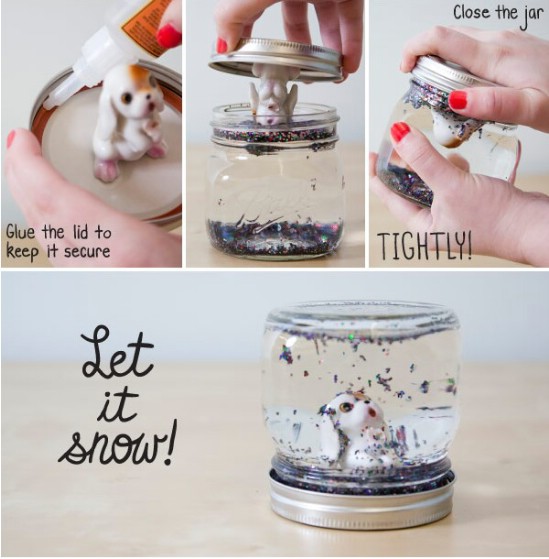 Mason Jar Snow Globes