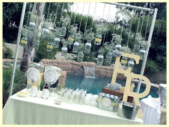 Mason Jar Backdrop For Weddings