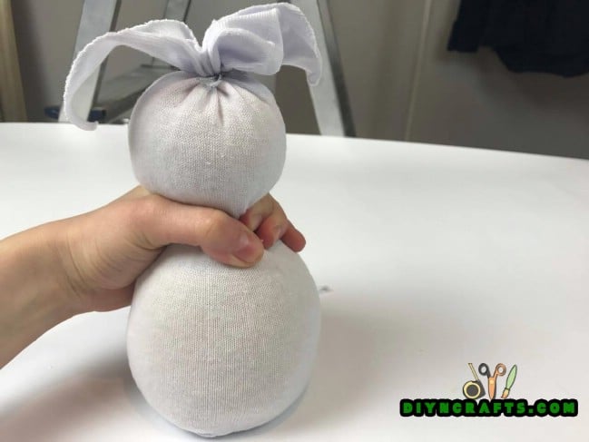 Step 3 - How to Make an Adorable Easter Bunny Out of an Old Sock {Video tutorial}