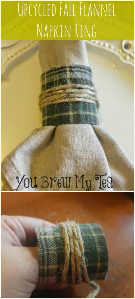 Easy Flannel Napkin Rings