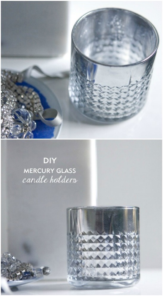 Mercury Glass Votive Holders