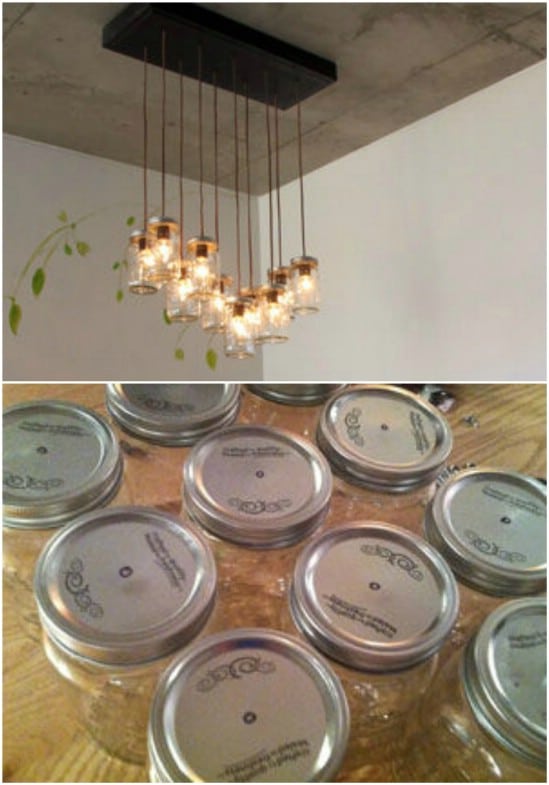 Mason Jar Chandelier