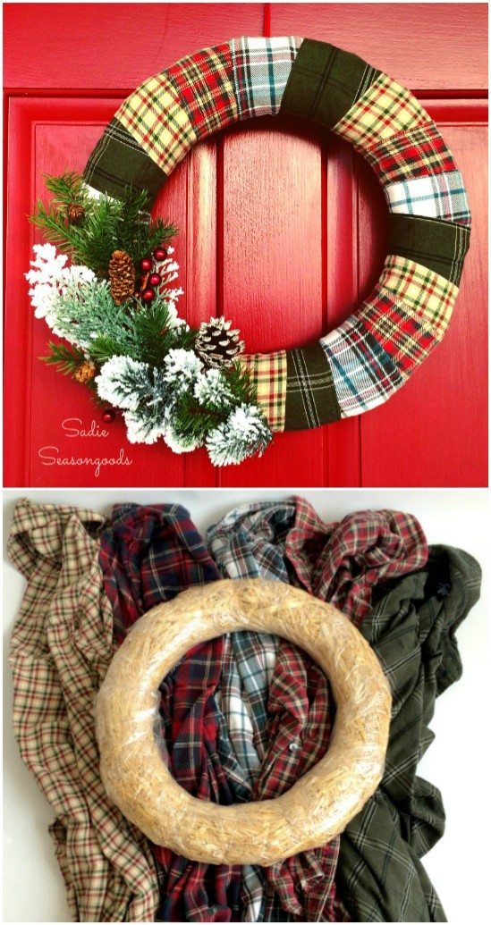 Rustic Country Holiday Wreath