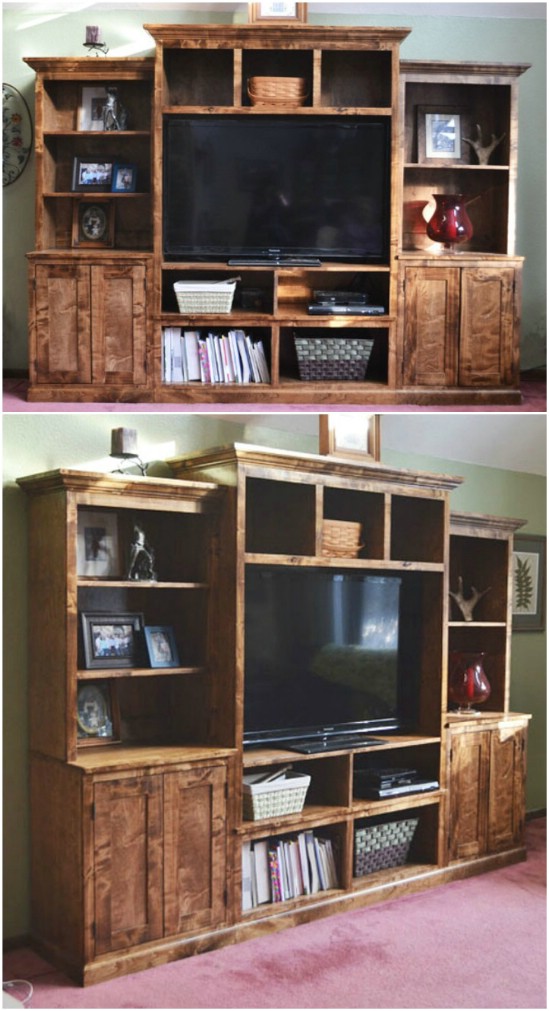 Build This Gorgeous Wood Media Center.