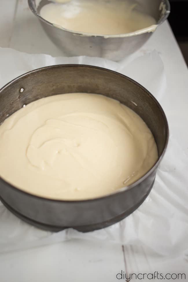 Mixing the ingredients.