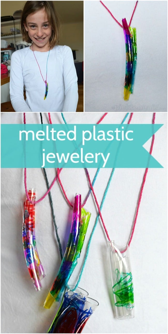 DIY Melted Bottle Jewelry