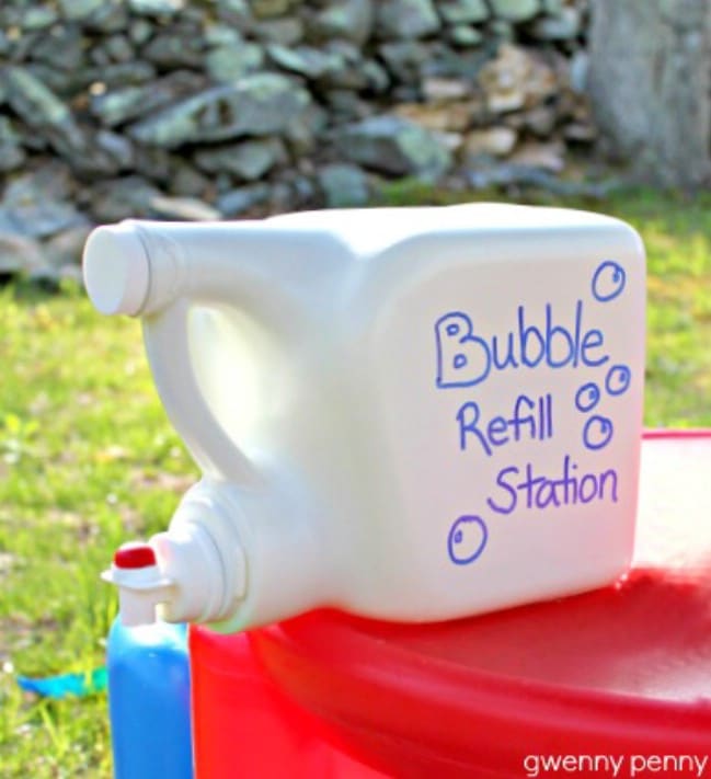 Fun DIY Bubble Refill Station