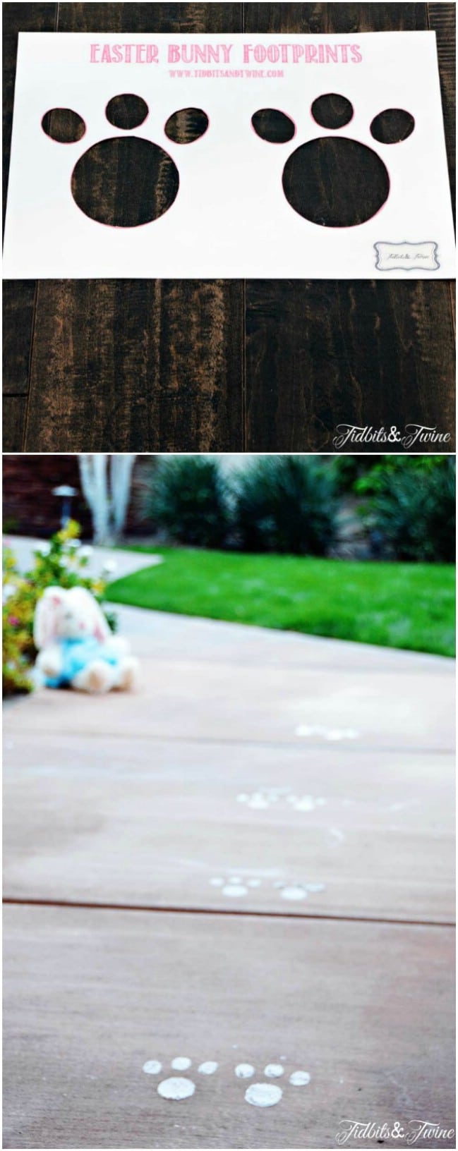 Easter Bunny Footprints