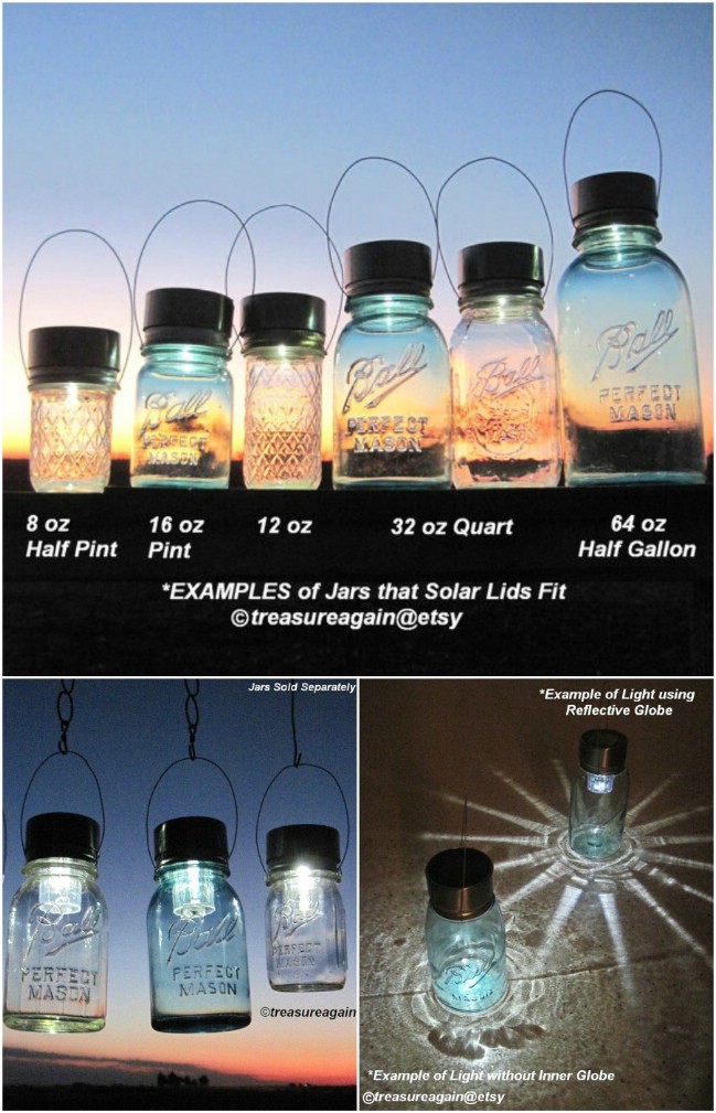 Frosted Mason Jar Hanging Lights