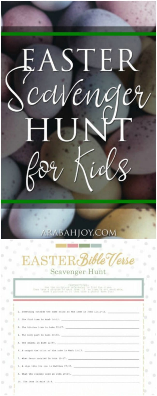 Easter Egg Scavenger Hunt