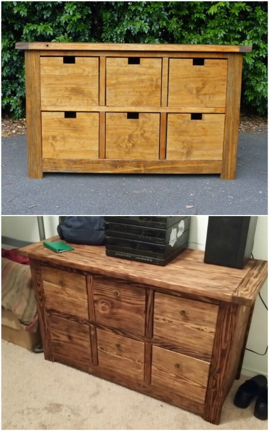 Rustic Crate Style Dresser
