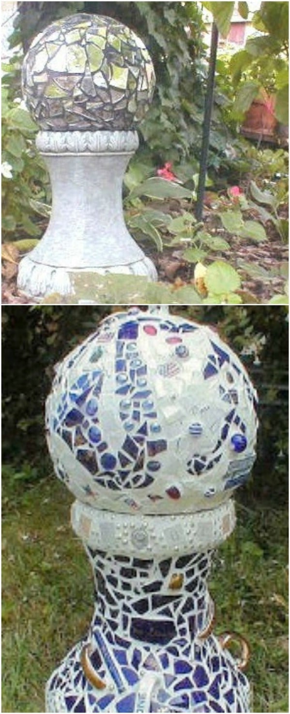 DIY Mirrored Gazing Ball