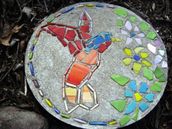 Hummingbird Garden Stepping Stone