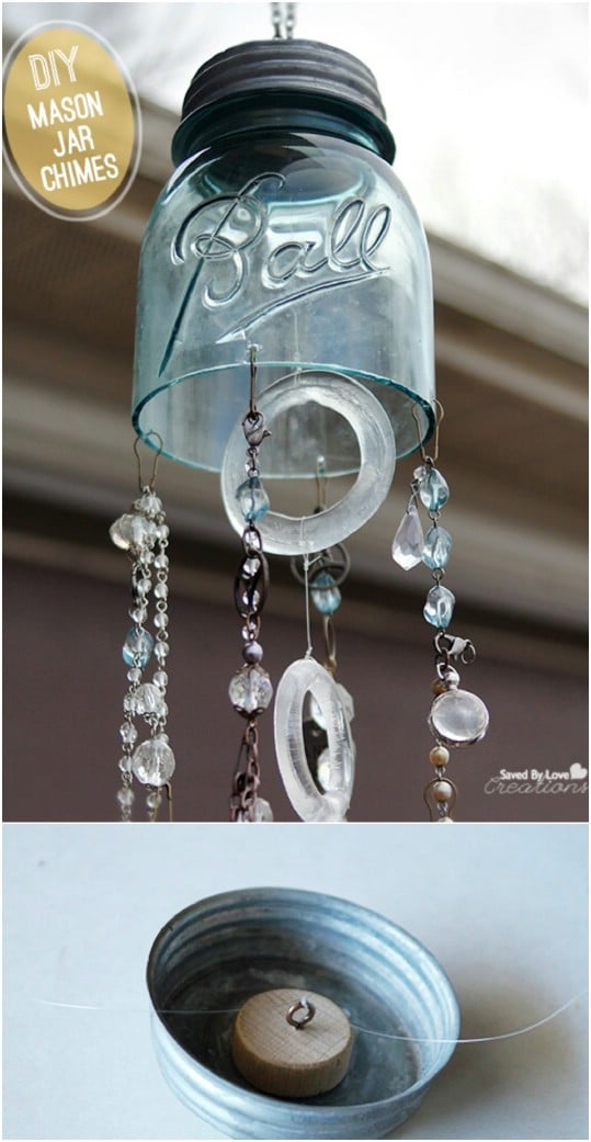 Vintage Mason Jar Wind Chime