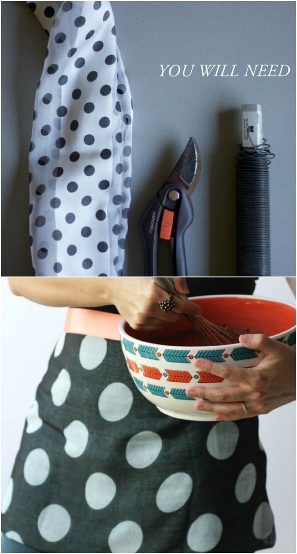 No Sew DIY Café Apron