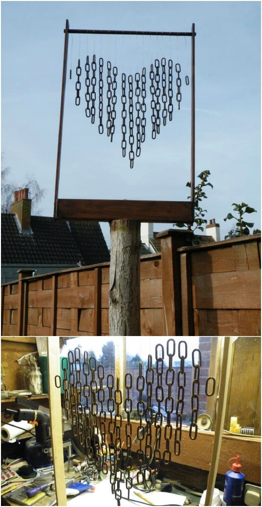 Chain Heart Valentine Wind Chime