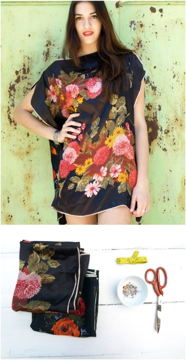 10 Minute DIY Scarf Tunic