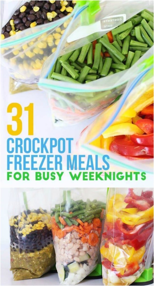 31 Crockpot Freezer Meals