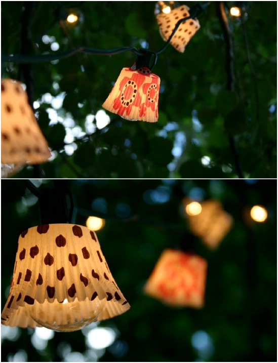DIY Outdoor Cupcake Lights