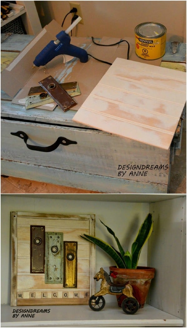 Anthropologie Inspired DIY Welcome Sign