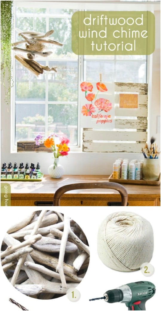 Beautiful DIY Driftwood Wind Chime