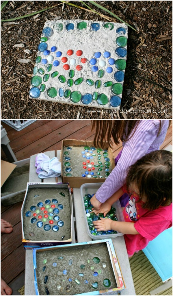 Kid Friendly DIY Concrete Stones