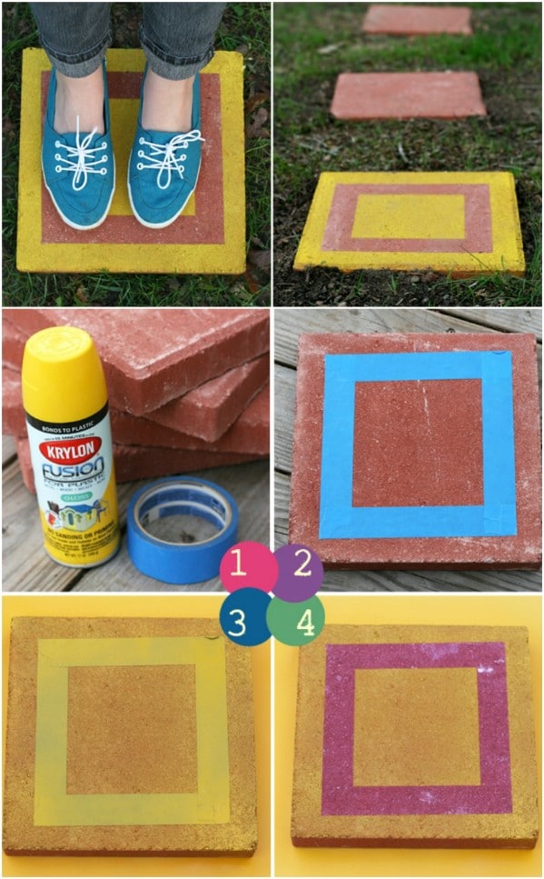 Cheap DIY Custom Stepping Stones