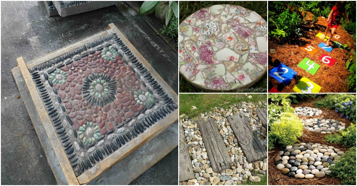 25 Top Garden Stepping Stone Ideas For A Beautiful Walkway - DIY & Crafts