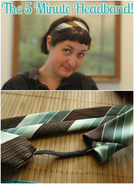 Stylish DIY Necktie Headband