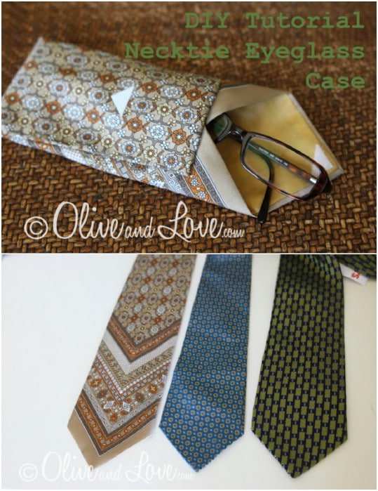 Easy DIY Necktie Eyeglasses Case