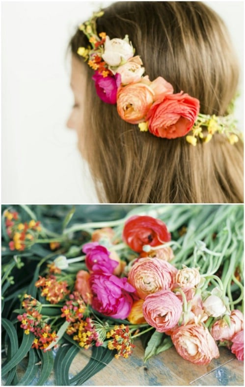10 Minute Floral Halo