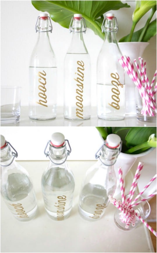 Personalized Bar Bottles