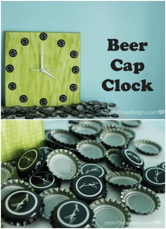 Great Beer Cap Clock