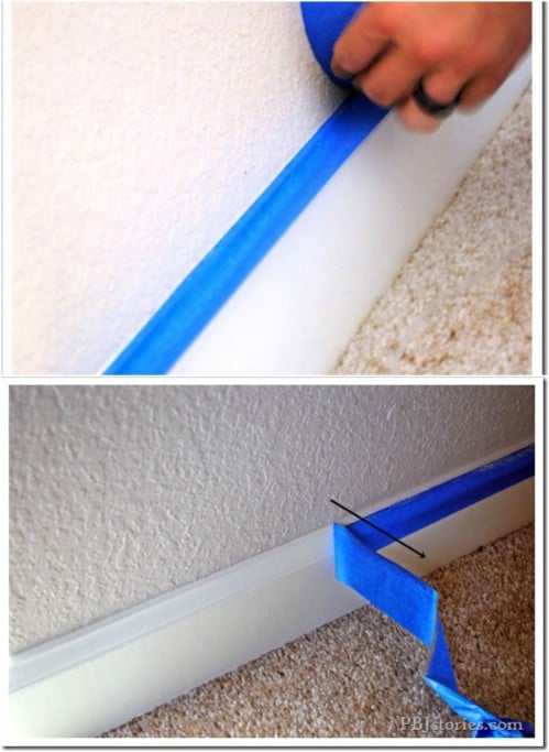 Remove Masking Tape At An Angle