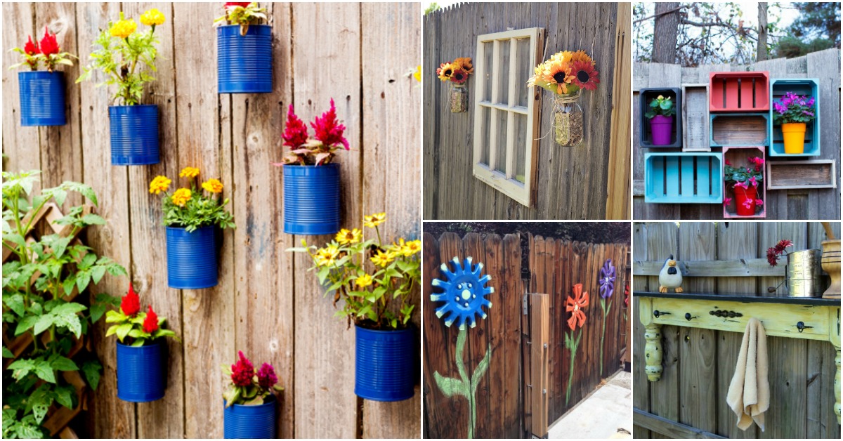 30 Eye-Popping Fence Decorating Ideas That Will Instantly Dress Up Your