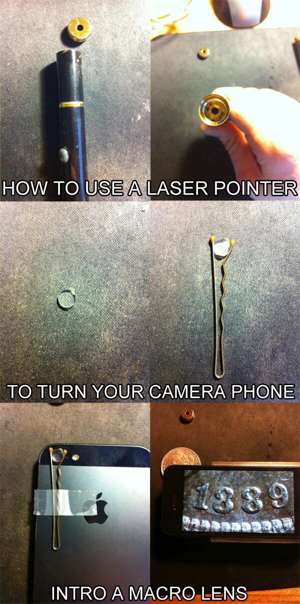 Laser phone camera