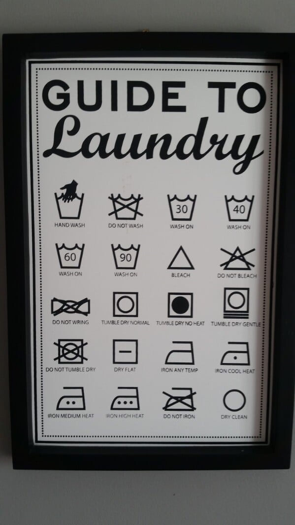 Laundry symbols