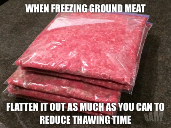 Ground meat packing hack