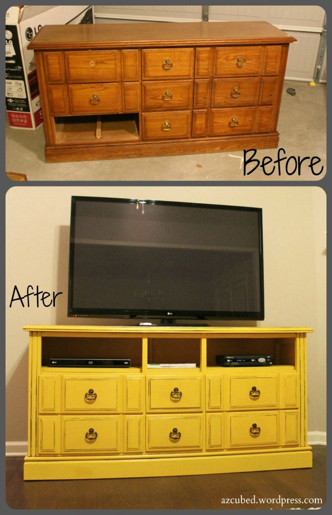 Turn an Old Dresser Into a Fabulous TV Stand - DIY &amp; Crafts