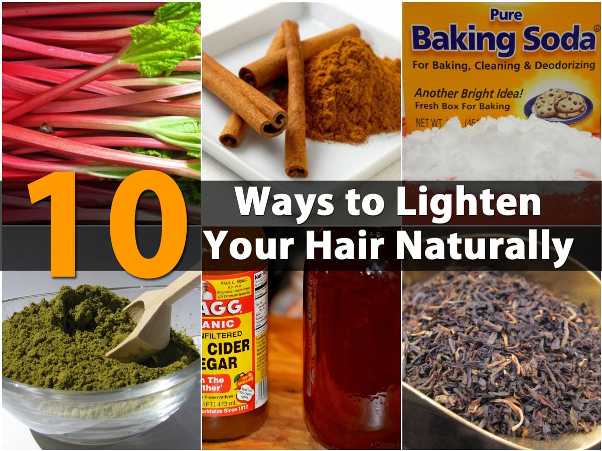 10 Ways To Lighten Your Hair Naturally Homemade Recipes DIY
