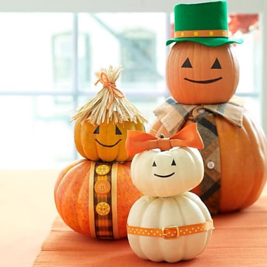 Pumpkin Family - 40 Easy to Make DIY Halloween Decor Ideas