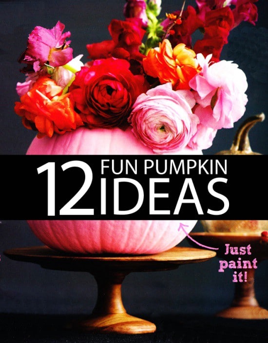 Painted Mini-Pumpkins - 40 Easy to Make DIY Halloween Decor Ideas