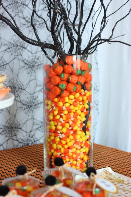 Candy Centerpiece - 40 Easy to Make DIY Halloween Decor Ideas